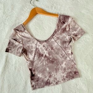 Lululemon athletica Align T-Shirt Diamond Dye Mink Berry Lunar Rock (Size 2)